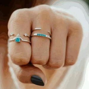 Pura vida 4 ring set, size 8